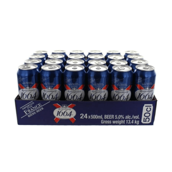 Kronenbourg 1664 Lager Beer 24x500ml 5% (Cans)