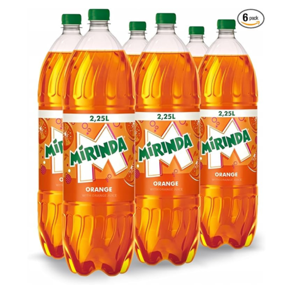 Mirinda Orange Flavour 6 x 2.25Litre