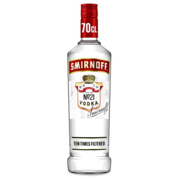 Smirnoff Red Label Vodka Bottle 37.5% 1x70cl