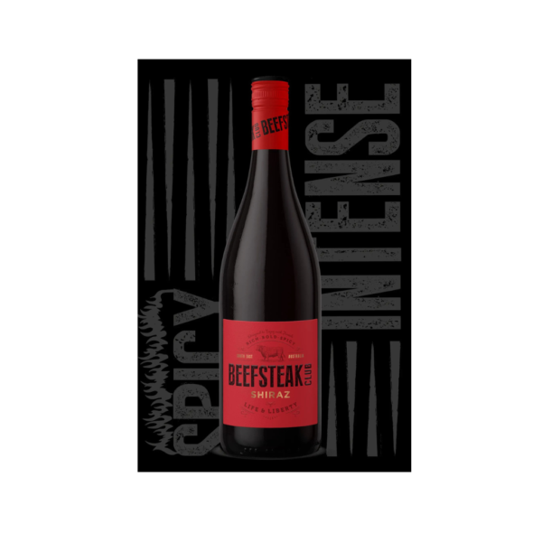 Beefsteak Club Shiraz Red Wine, 6x75cl