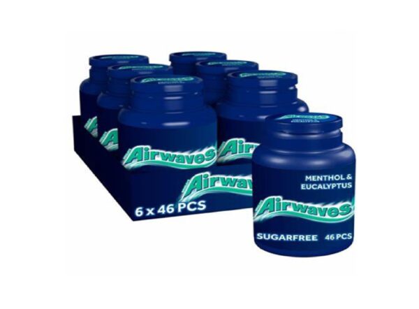 AIRWAVES GUM MENTHOL 6 PACK