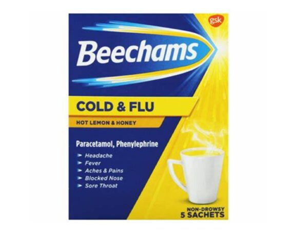 BEECHAMS COLD & FLU 5 SACHETS