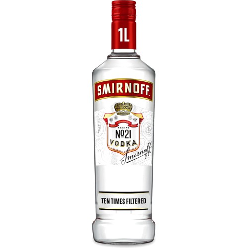 SMIRNOFF VODKA 1X1L 37.5%