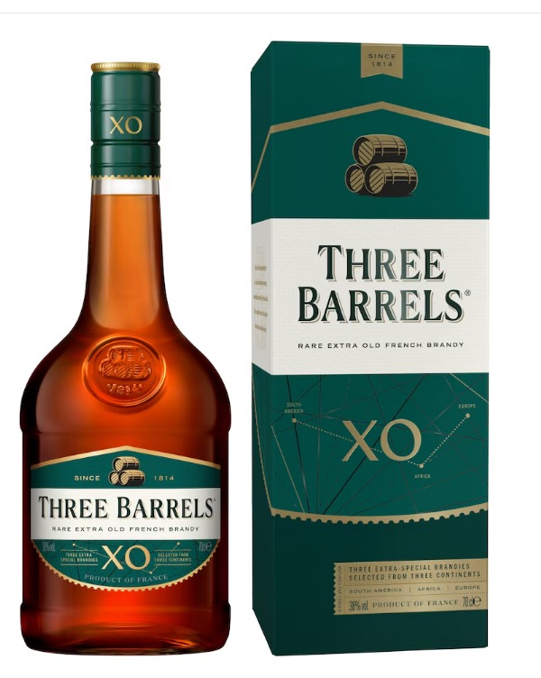 THREE BARRELS XO BRANDY 1X70CL